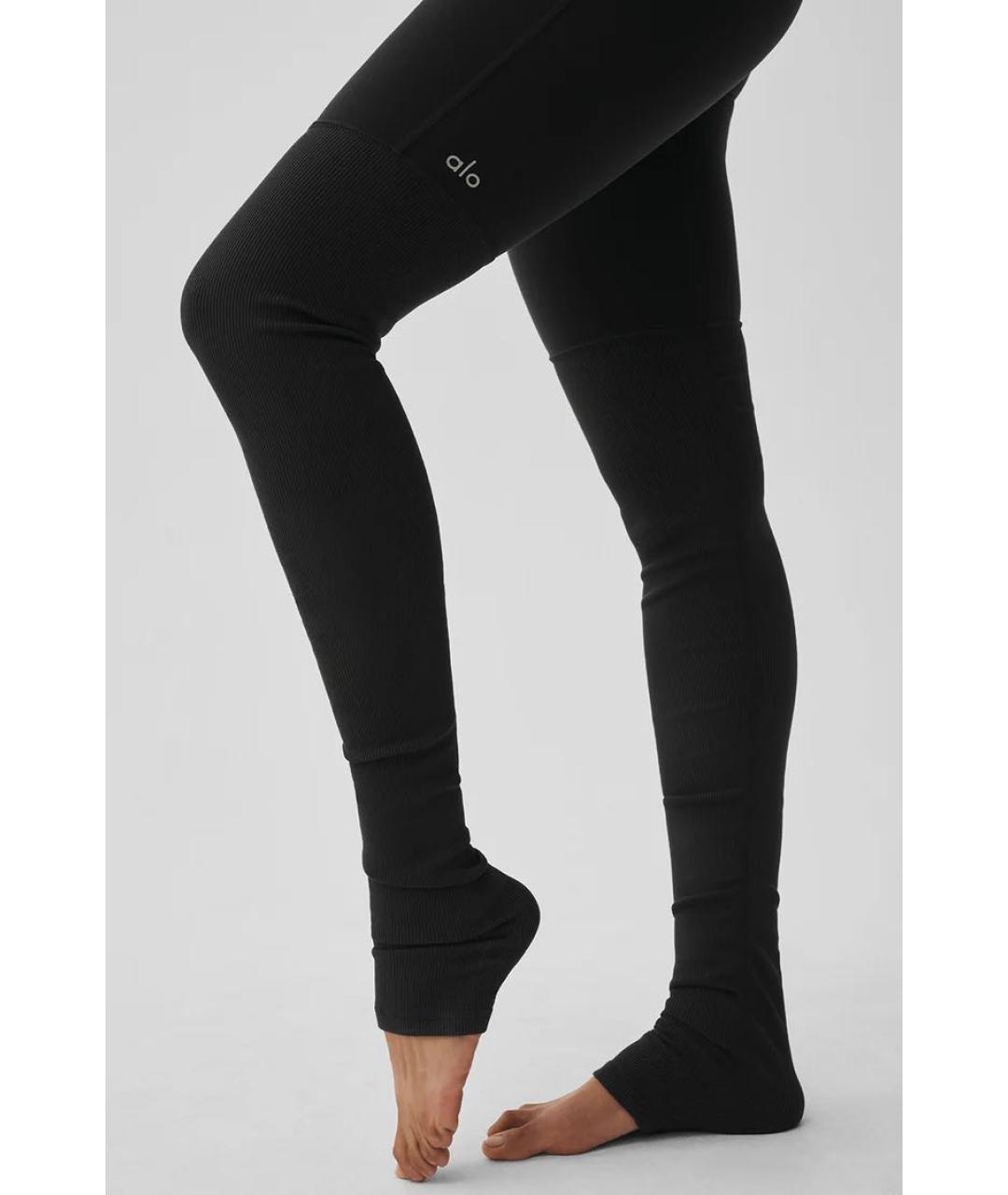 ALO YOGA Черные леггинсы и велосипедки, фото 5