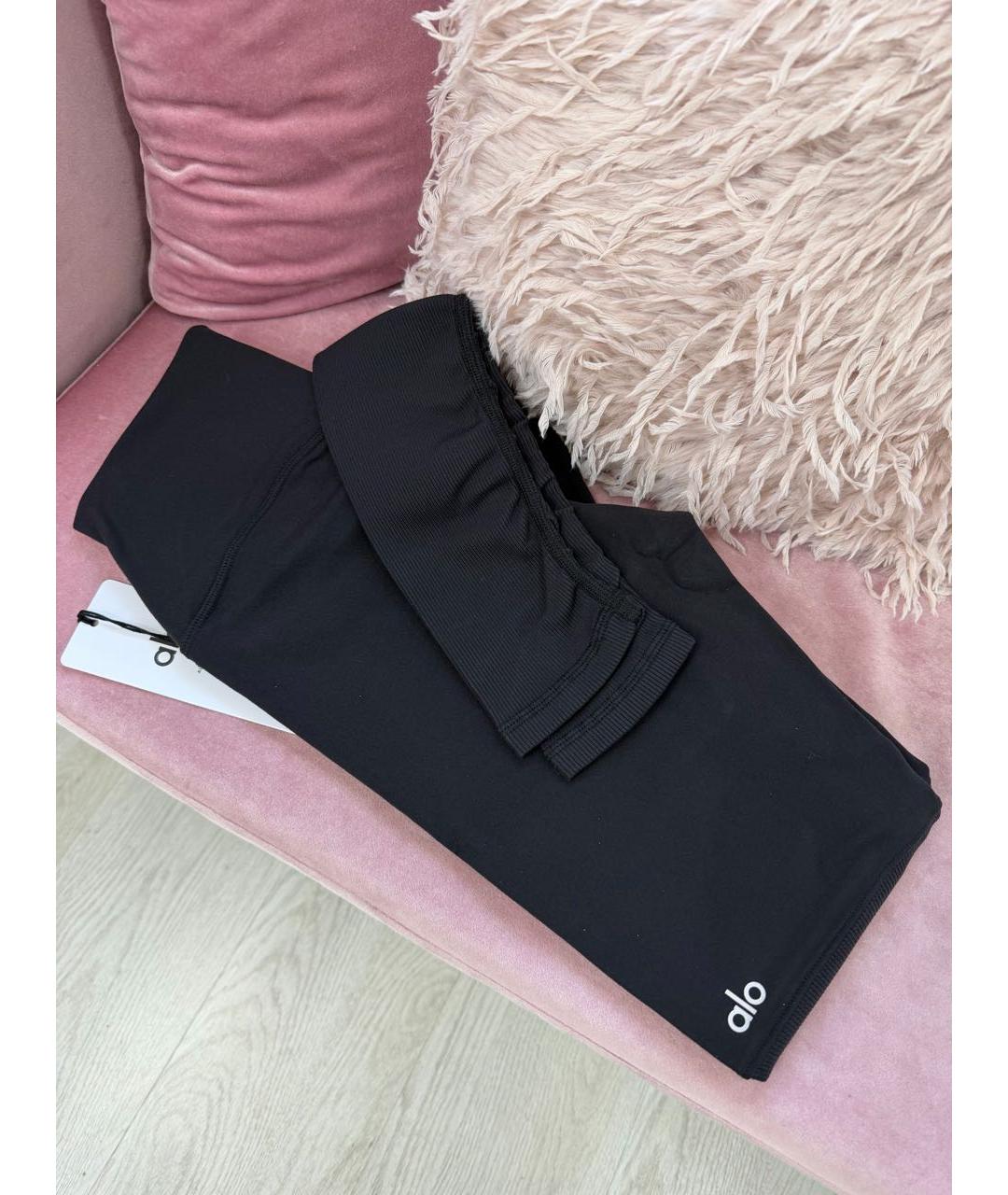 ALO YOGA Черные леггинсы и велосипедки, фото 2