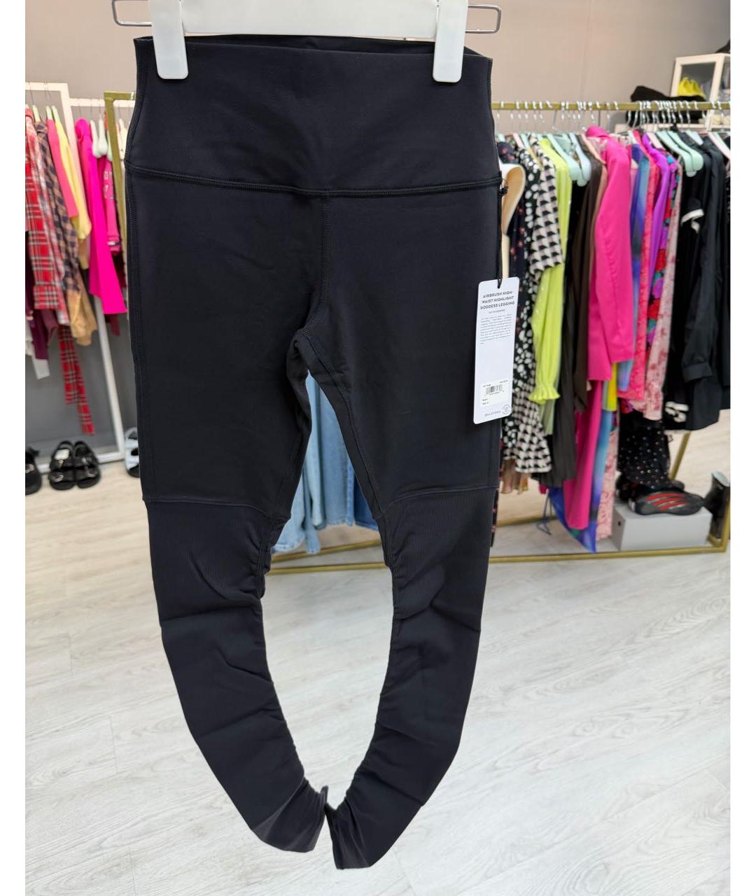 ALO YOGA Черные леггинсы и велосипедки, фото 9