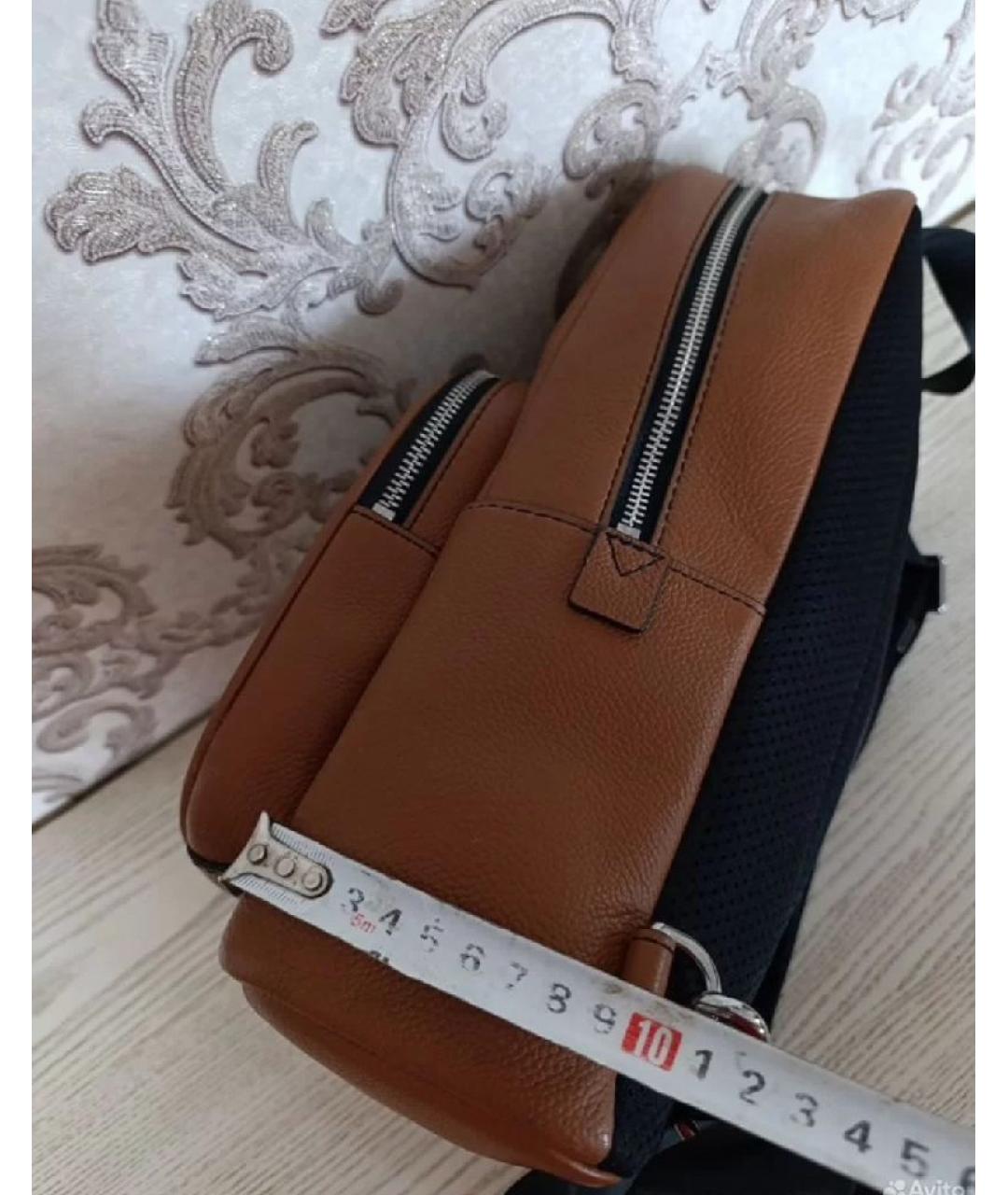 MICHAEL KORS Коричневый кожаный рюкзак, фото 3