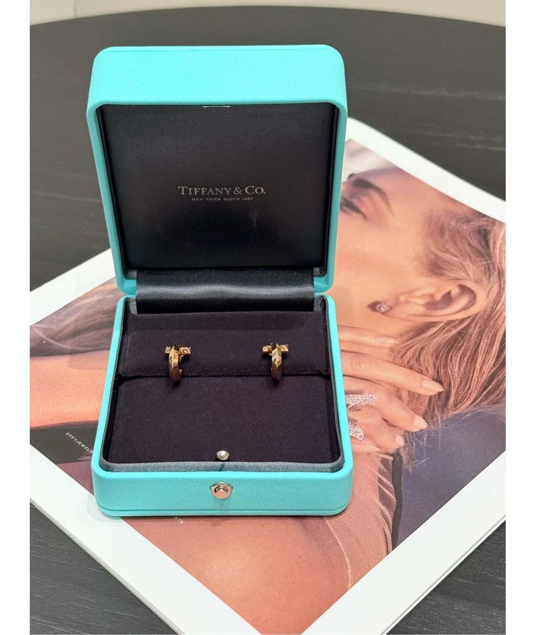 TIFFANY&CO Золотые серьги из розового золота, фото 3