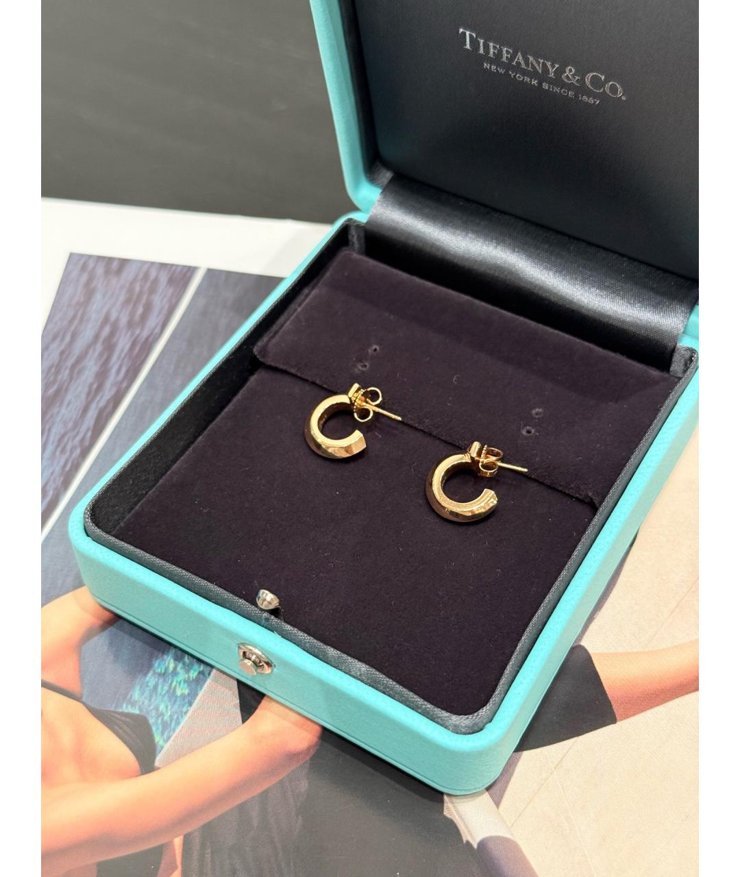 TIFFANY&CO Золотые серьги из розового золота, фото 2