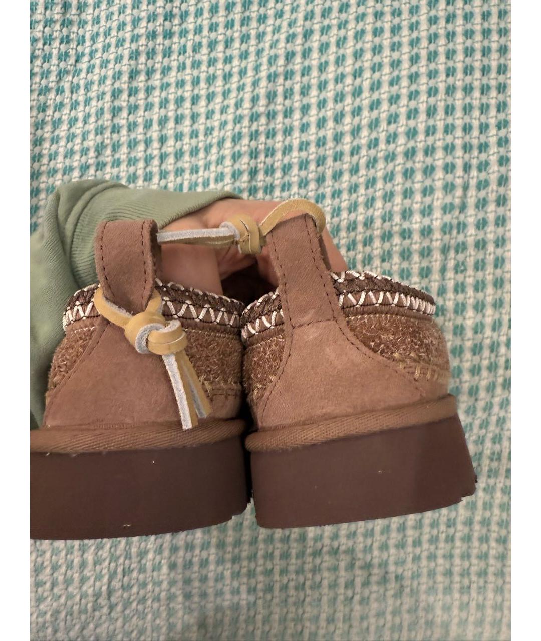 UGG AUSTRALIA Коричневые замшевые сабо, фото 5