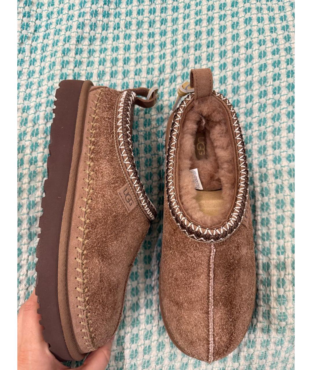 UGG AUSTRALIA Коричневые замшевые сабо, фото 3