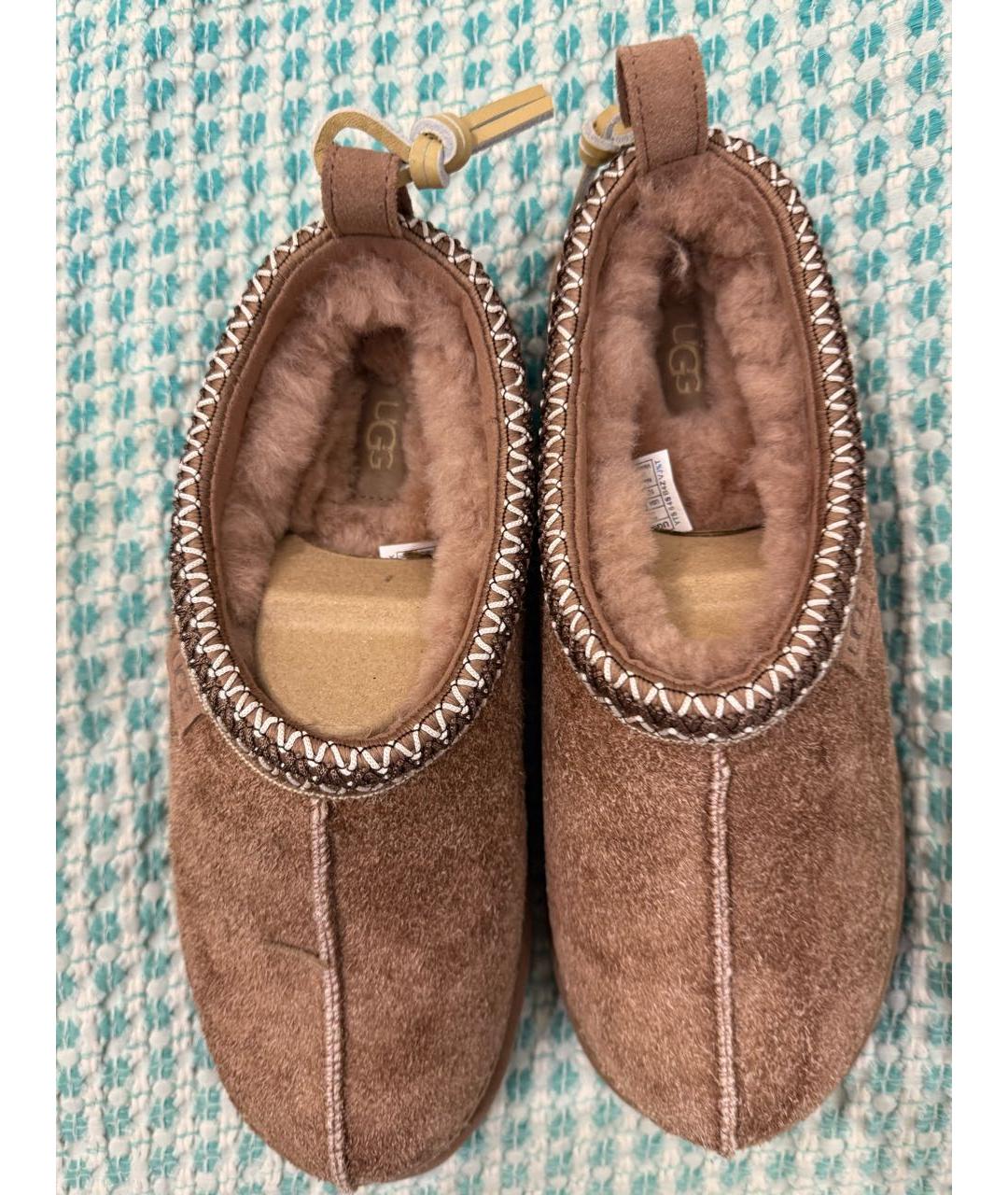 UGG AUSTRALIA Коричневые замшевые сабо, фото 4