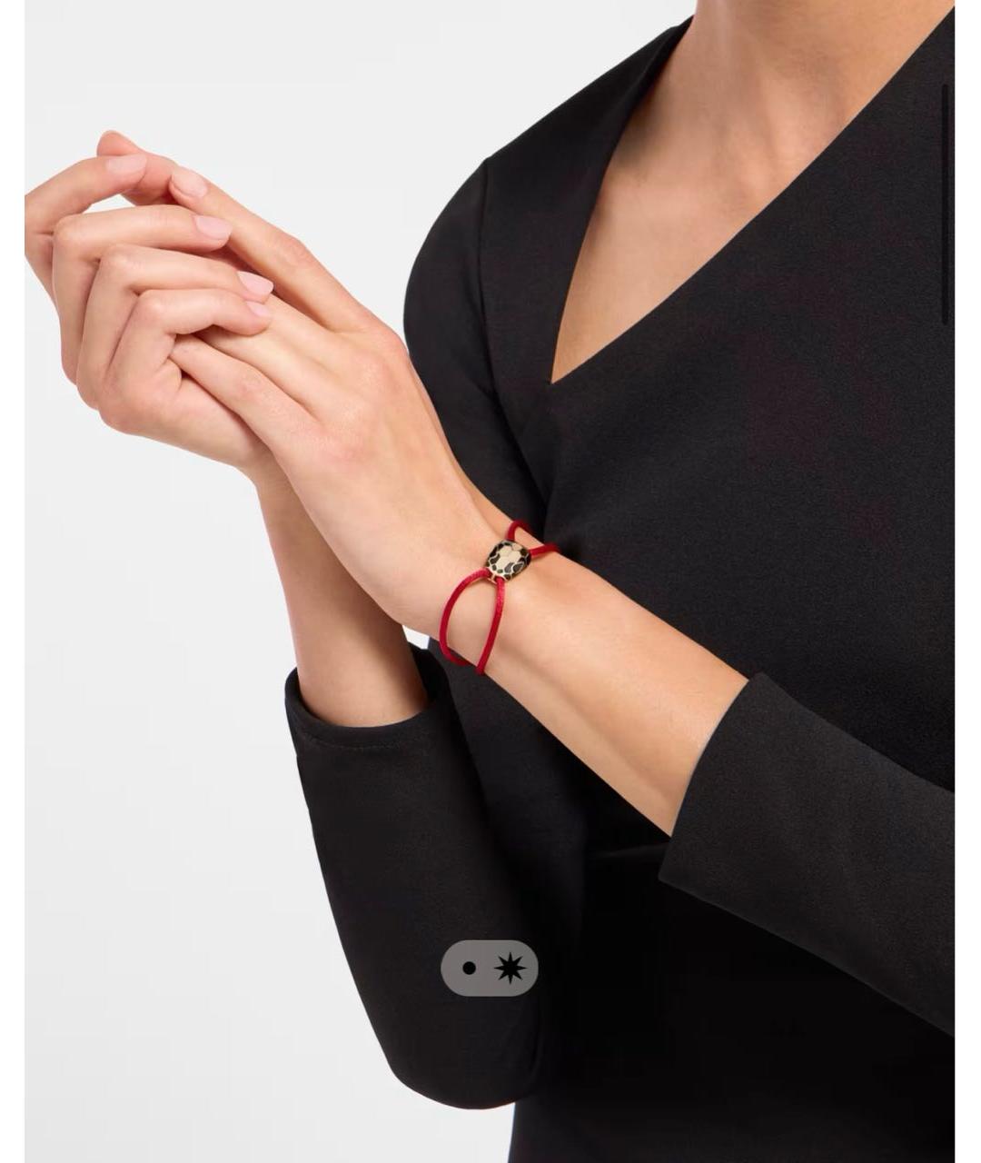 BVLGARI Красный латунный браслет, фото 3