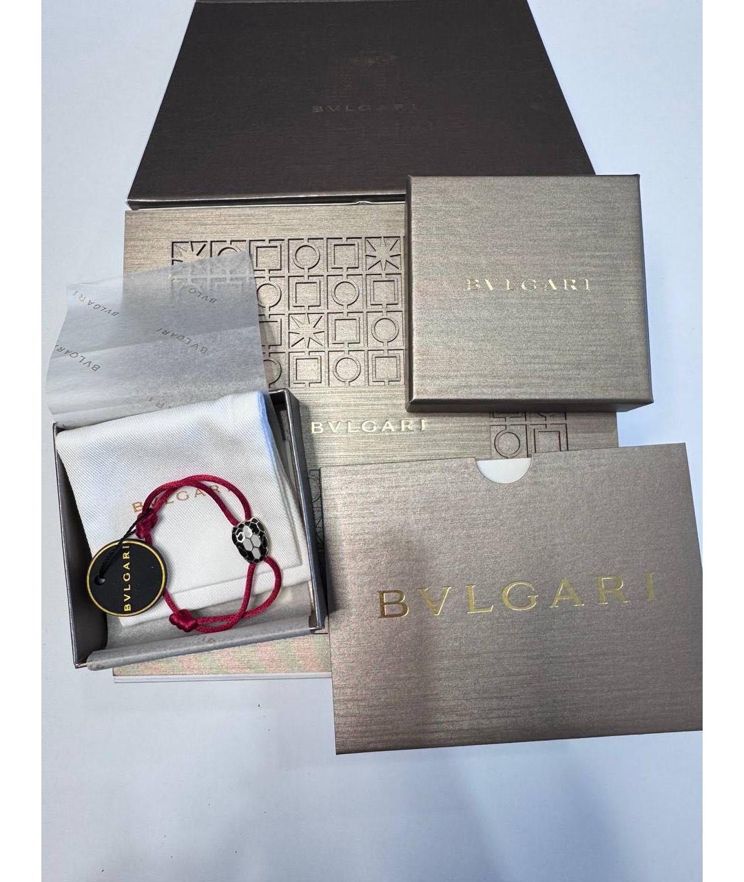 BVLGARI Красный латунный браслет, фото 2