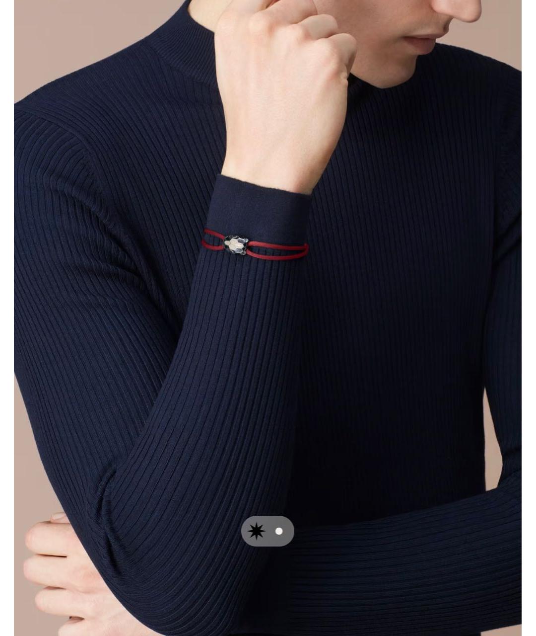 BVLGARI Красный латунный браслет, фото 4