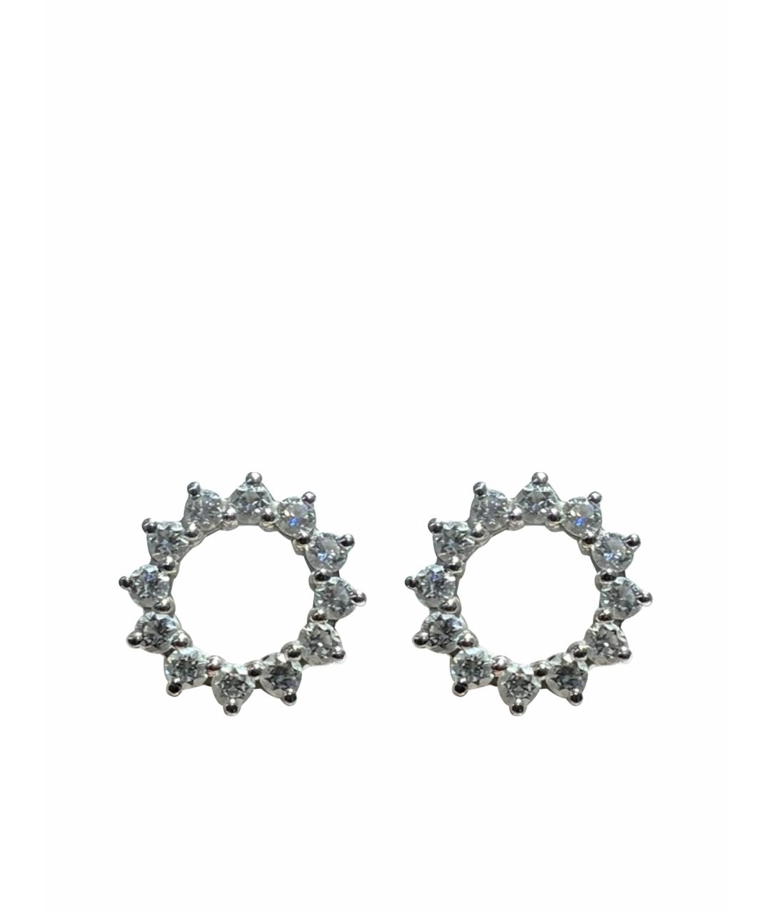 TIFFANY&CO Серебряные платиновые серьги, фото 1