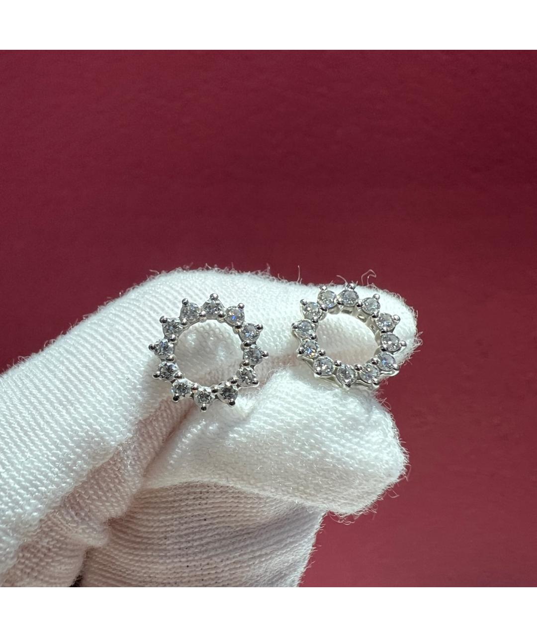 TIFFANY&CO Серебряные платиновые серьги, фото 3