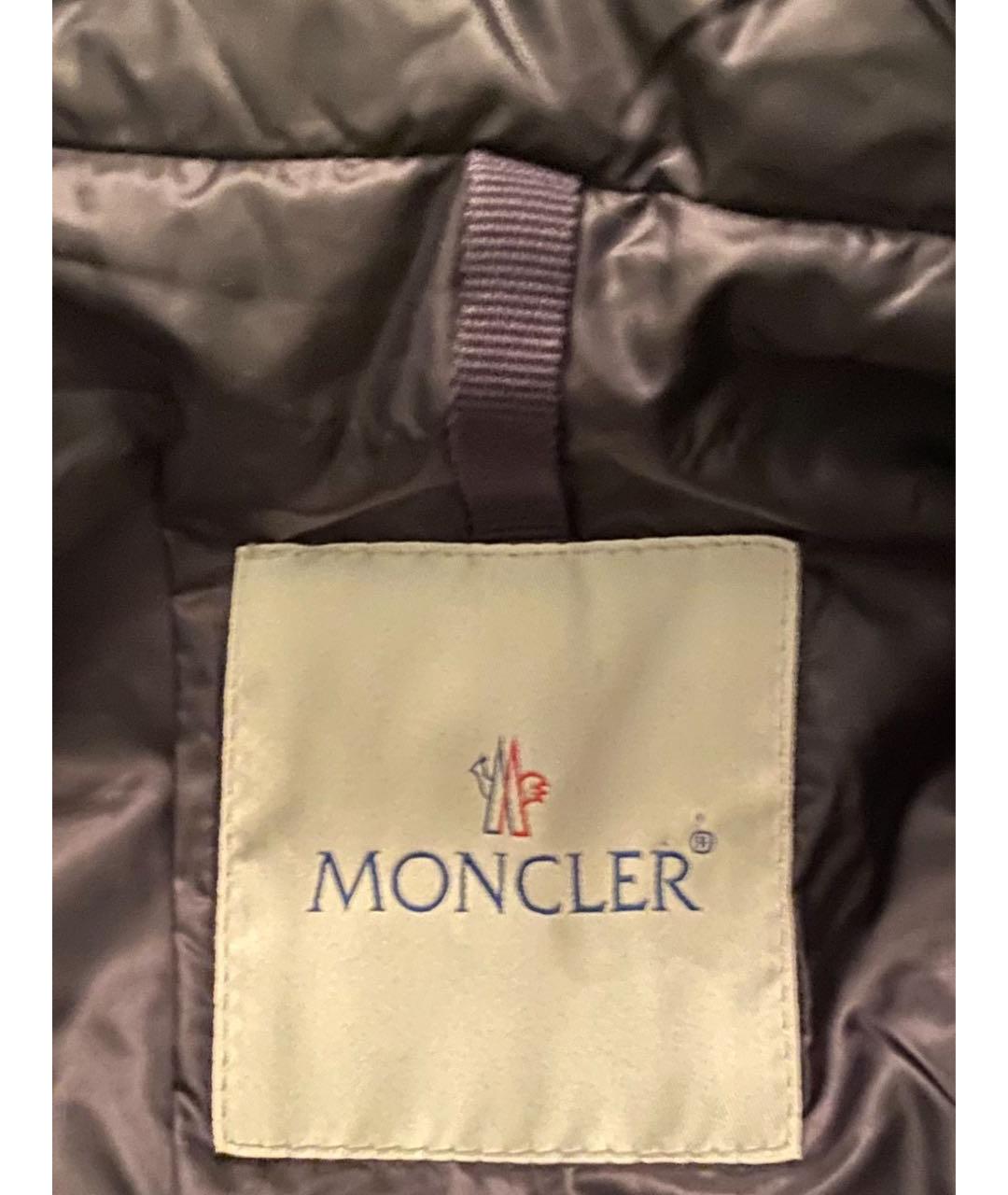 MONCLER Черный пуховик, фото 3