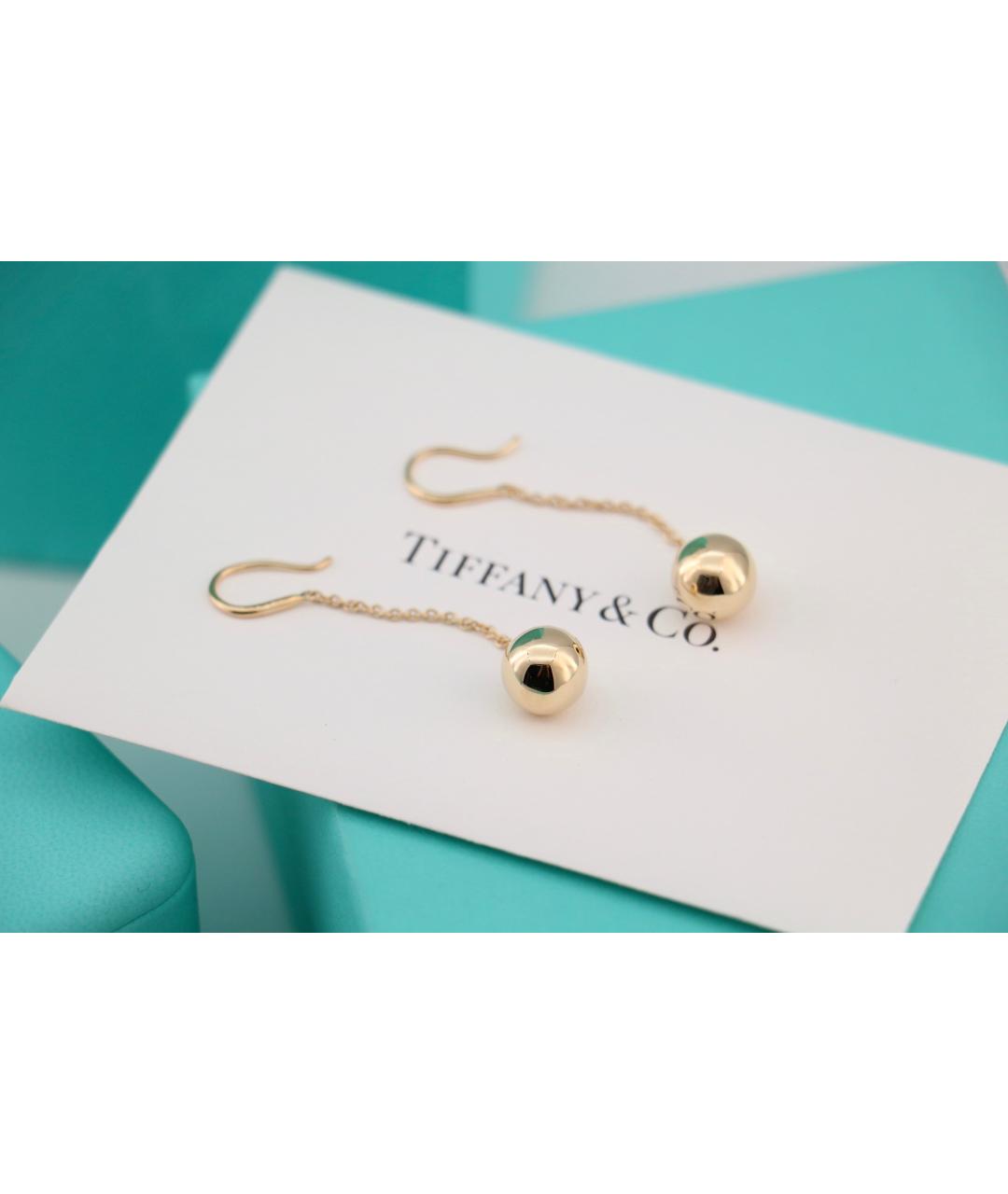TIFFANY&CO Золотые серьги из желтого золота, фото 2