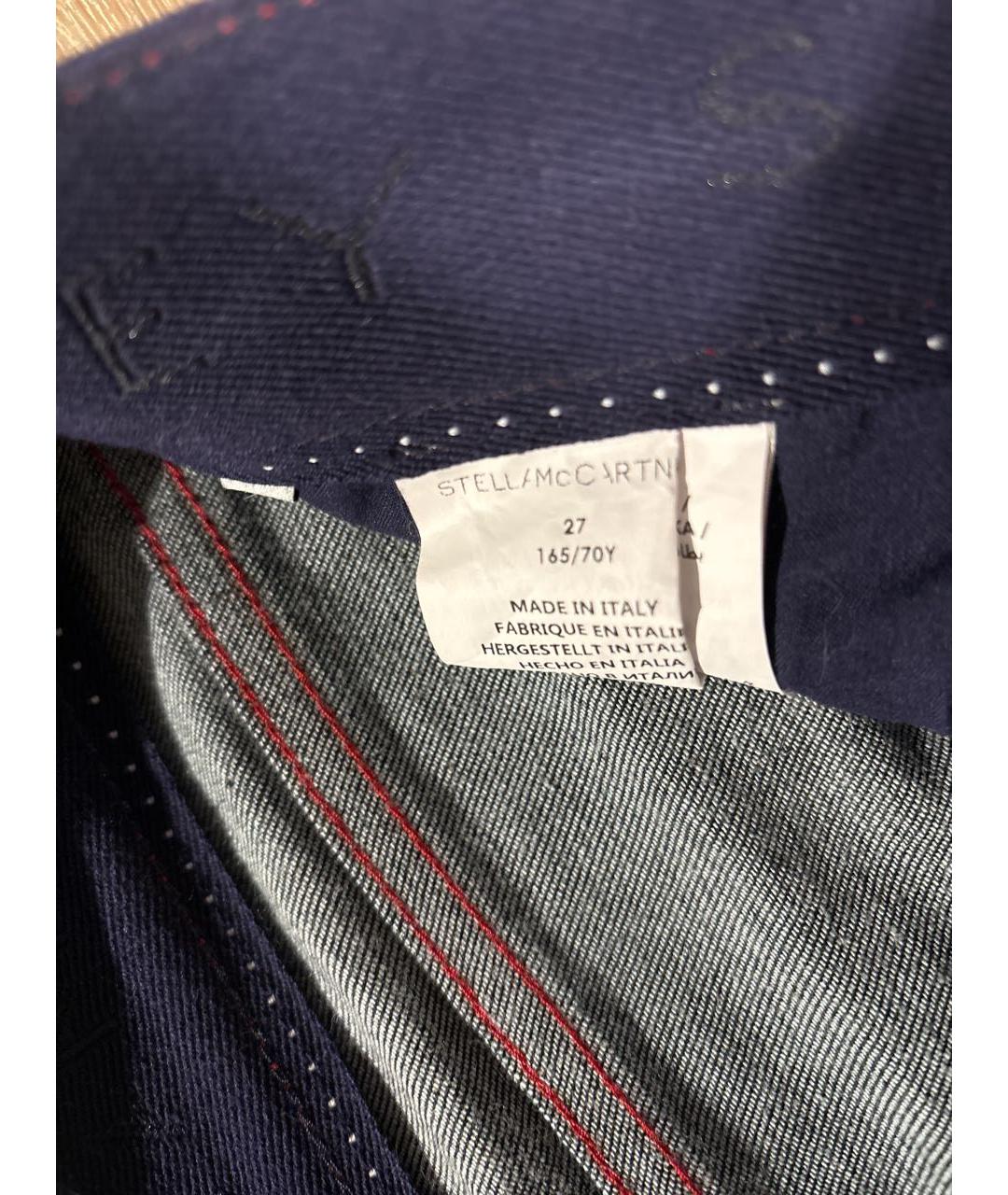 STELLA MCCARTNEY Темно-синие прямые джинсы, фото 4