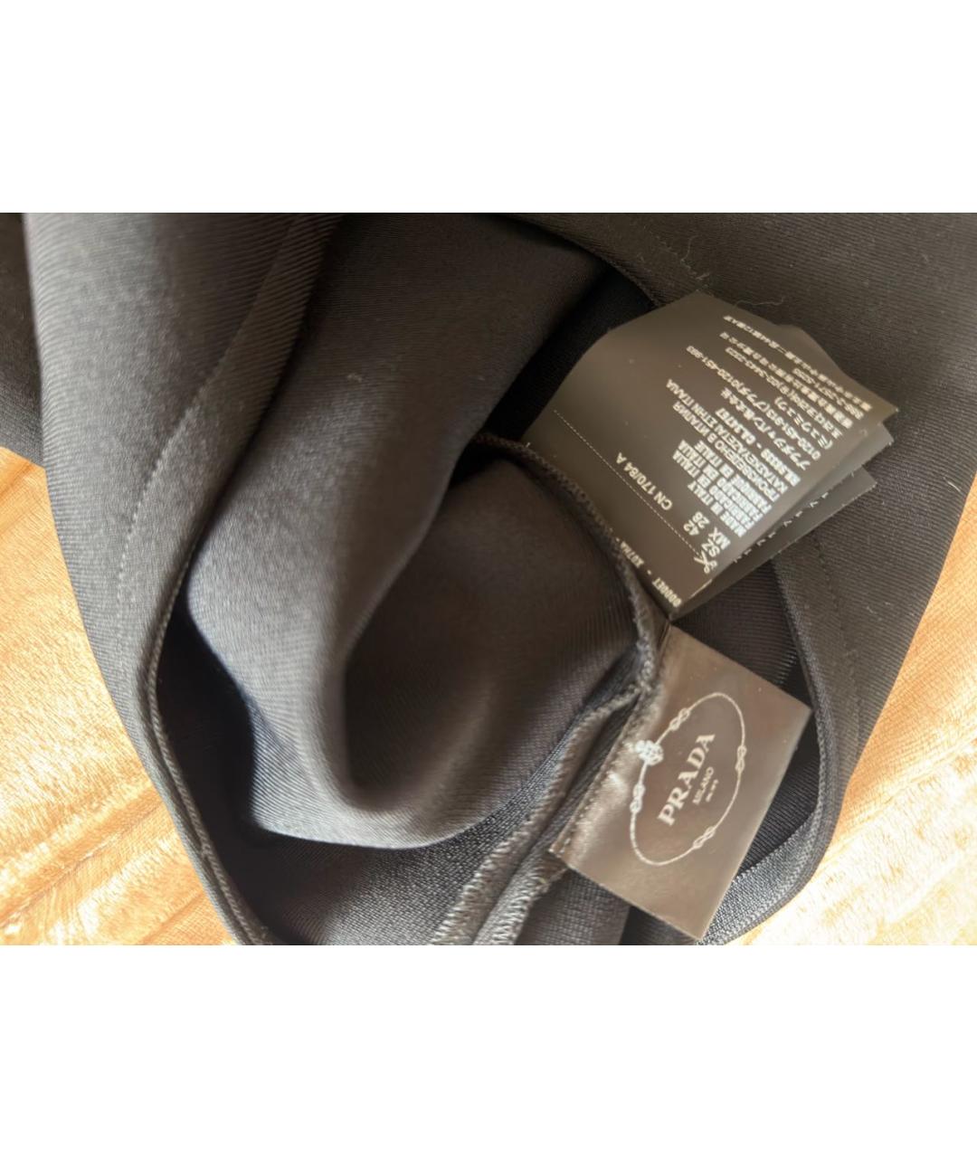 PRADA Черный хлопко-эластановый корсет, фото 7