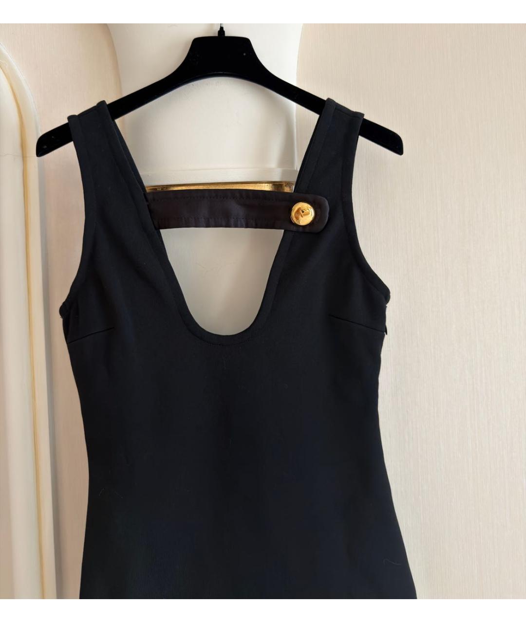 PRADA Черный хлопко-эластановый корсет, фото 2