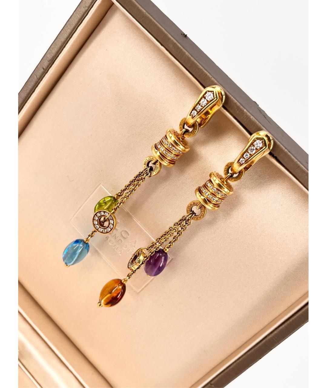 BVLGARI Золотые серьги из желтого золота, фото 3