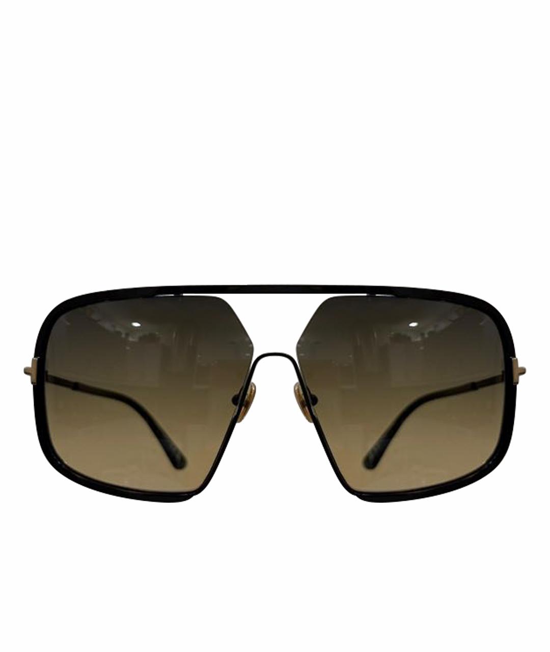 TOM FORD Черные пластиковые солнцезащитные очки, фото 1