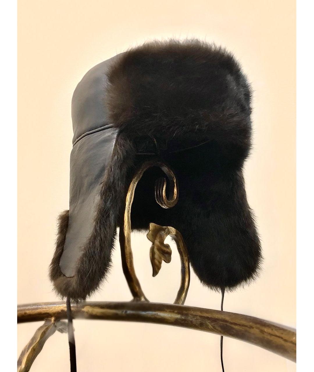 BORSALINO Коричневая кожаная шапка, фото 6