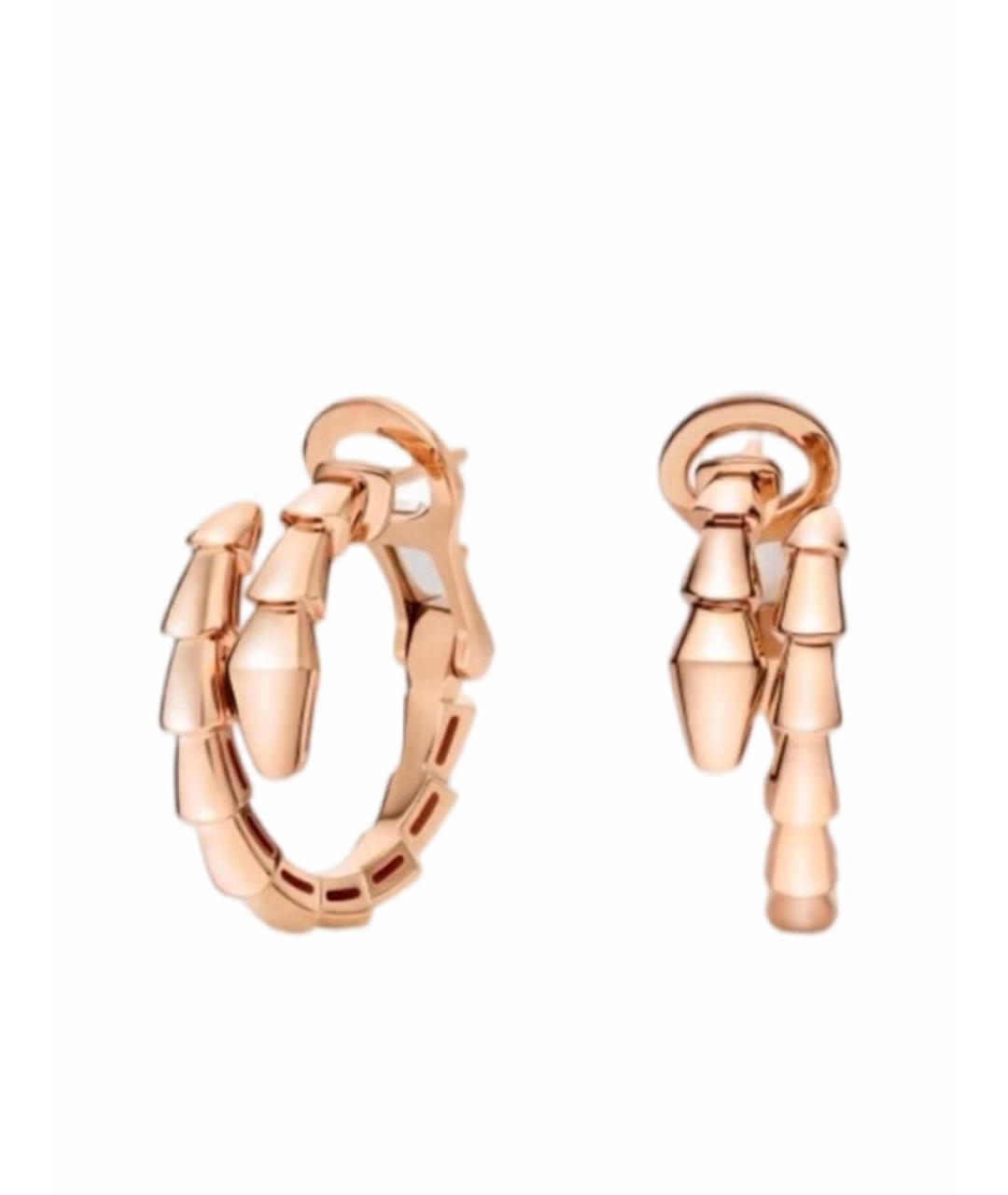 BVLGARI Золотые серьги из розового золота, фото 1