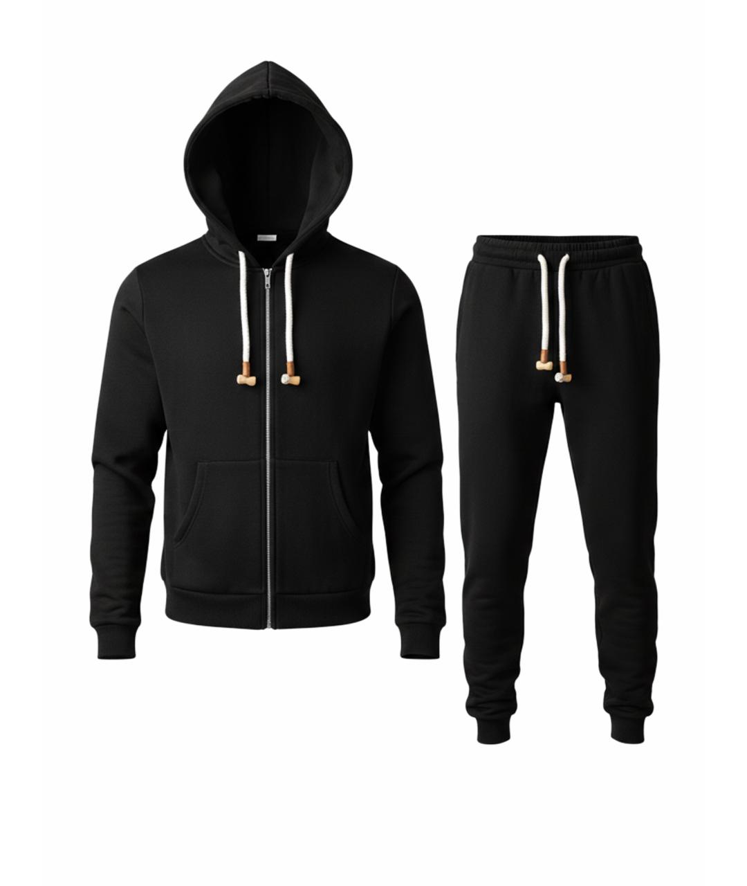 BRUNELLO CUCINELLI Черный хлопковый спортивный костюм, фото 1