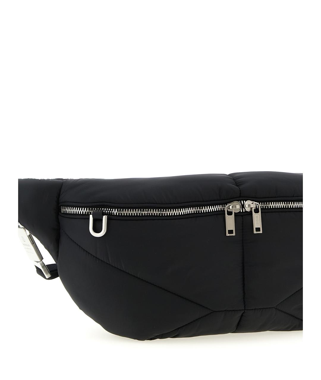 RICK OWENS Черная синтетическая поясная сумка, фото 3