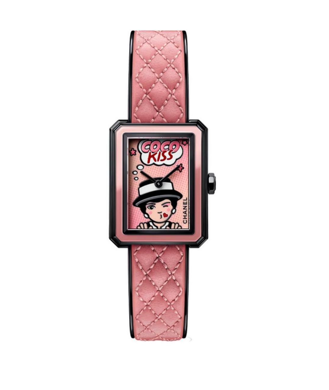 CHANEL Розовые часы, фото 2