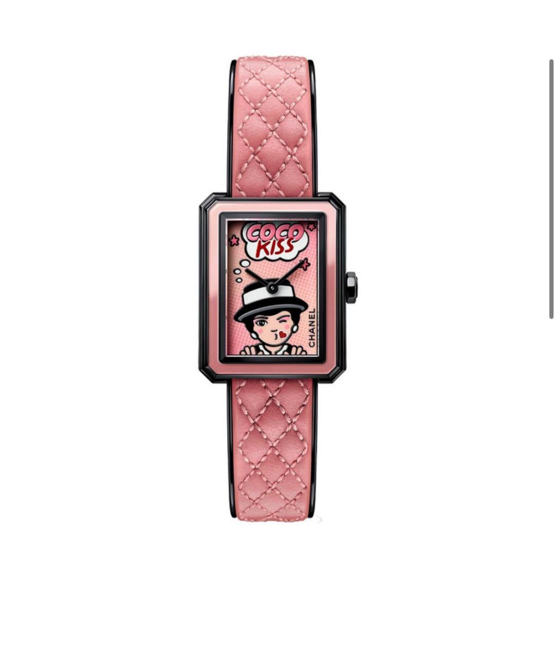 CHANEL Розовые часы, фото 3