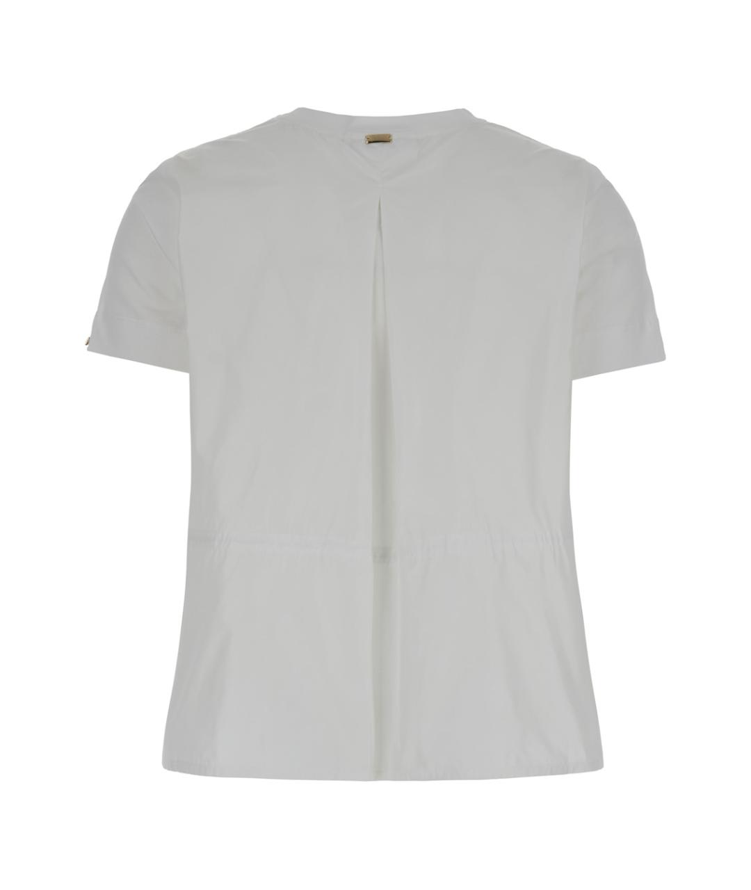 HERNO Белая хлопковая футболка, фото 2