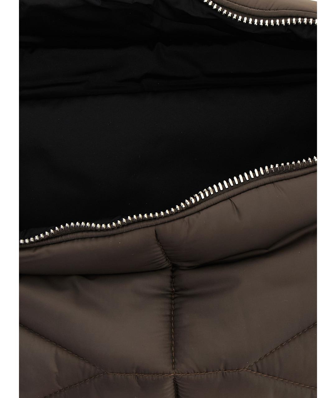 RICK OWENS Коричневая синтетическая поясная сумка, фото 4