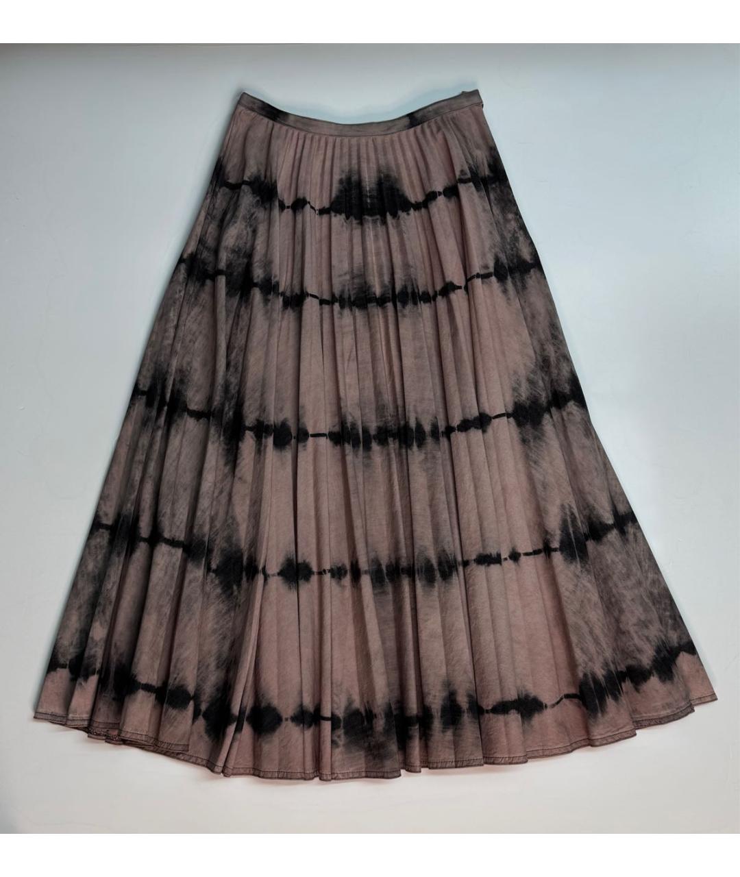 CHRISTIAN DIOR Мульти хлопковая юбка миди, фото 5