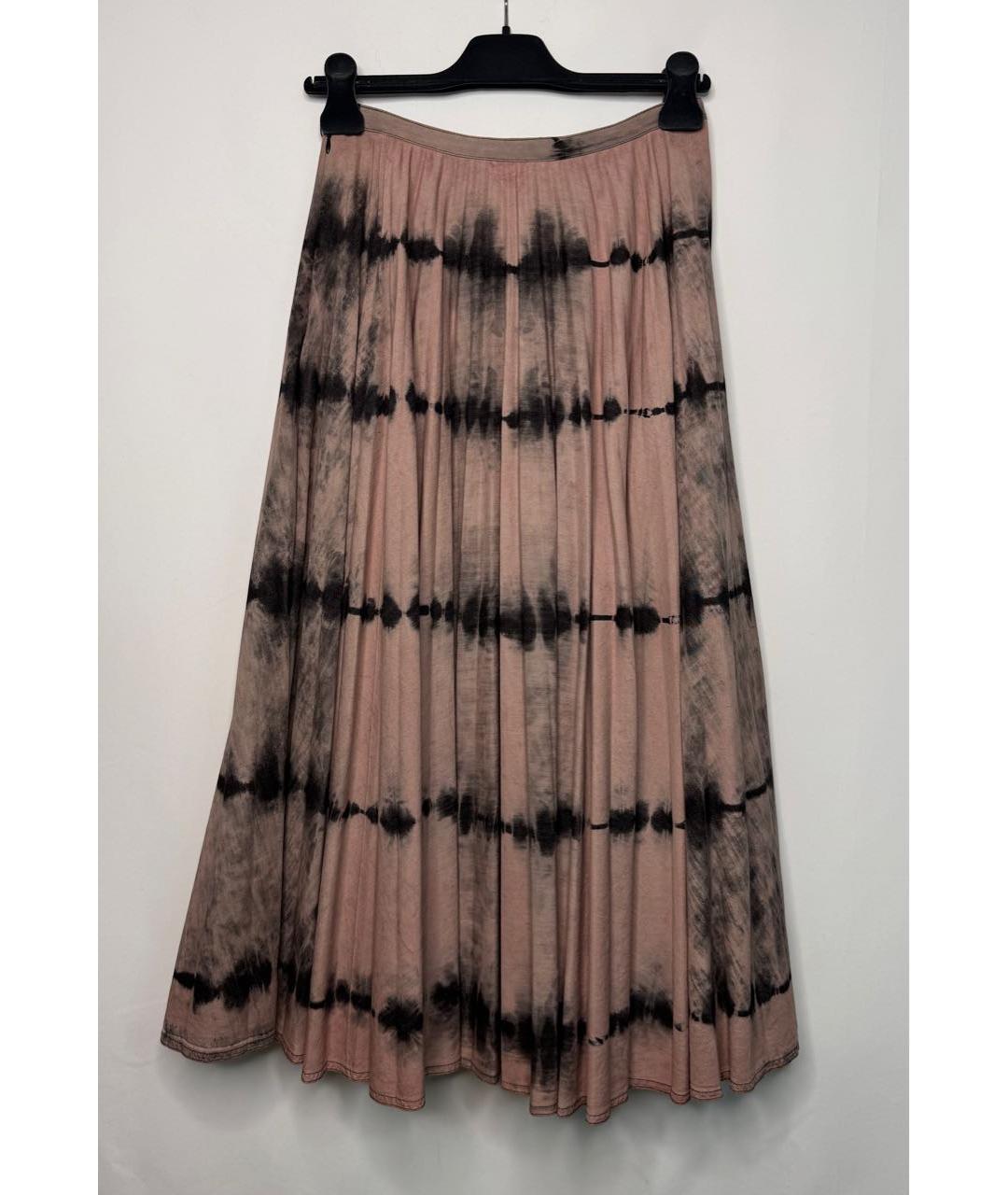 CHRISTIAN DIOR Мульти хлопковая юбка миди, фото 2