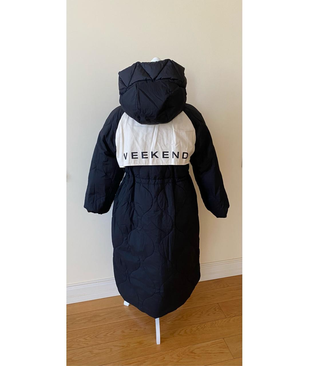 WEEKEND MAX MARA Черный полиэстеровый пуховик, фото 8