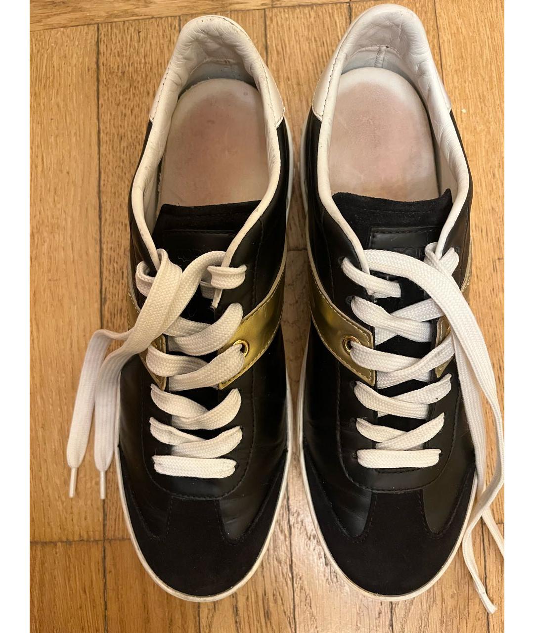 TOD'S Черные кожаные кеды, фото 3