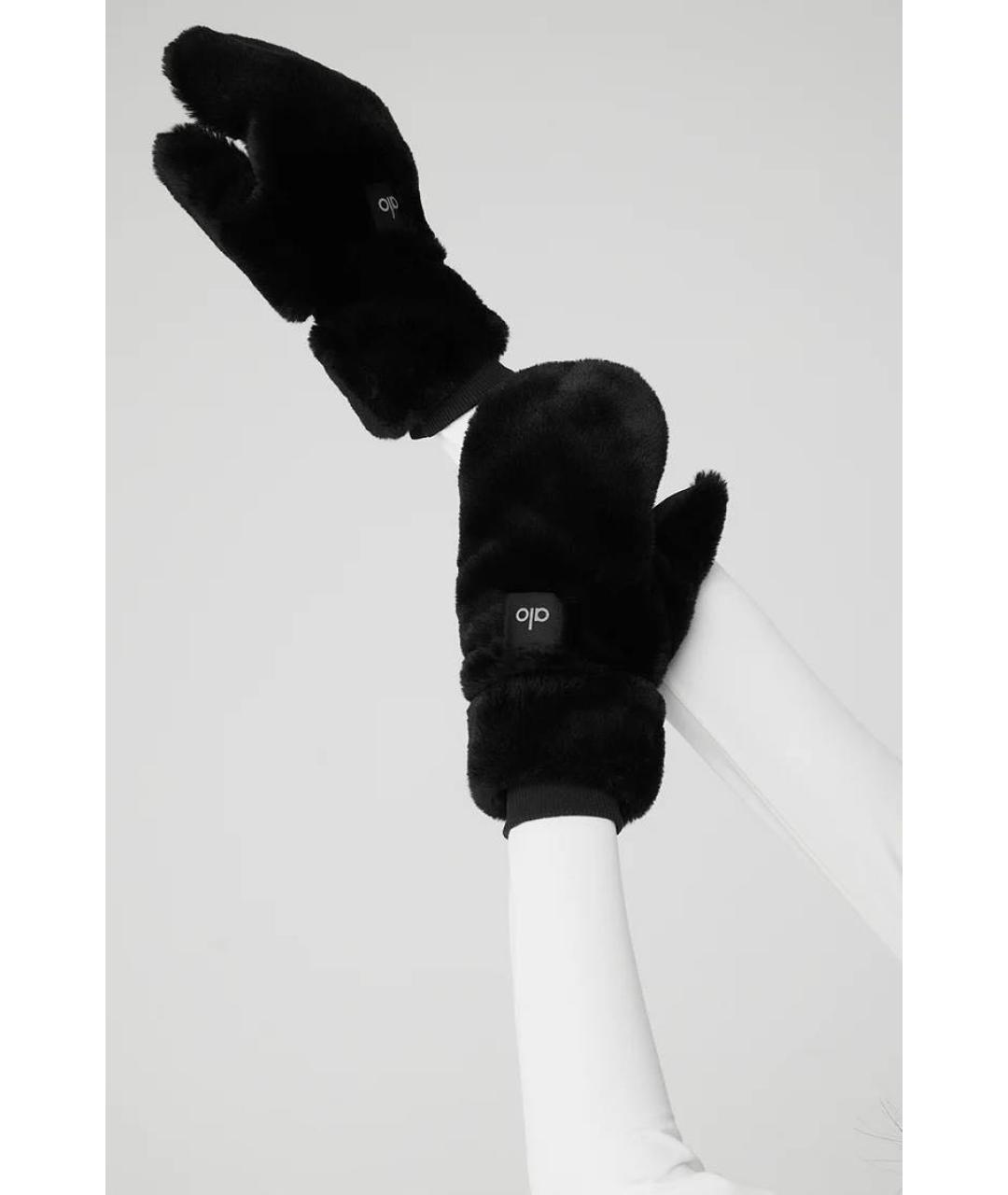 ALO YOGA Черные варежки, фото 3