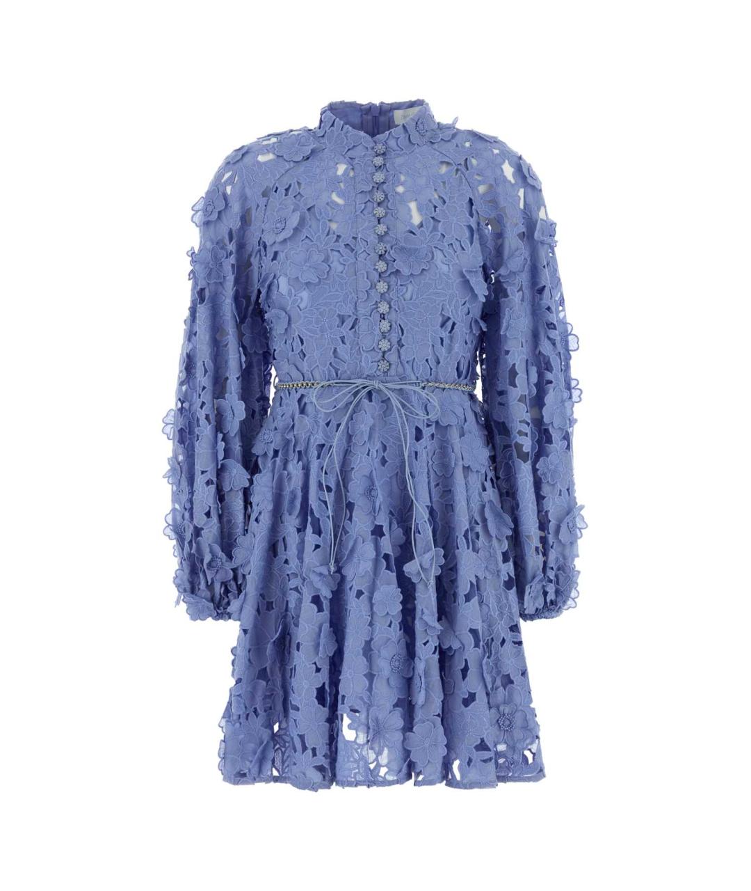 ZIMMERMANN Голубое хлопковое повседневное платье, фото 1
