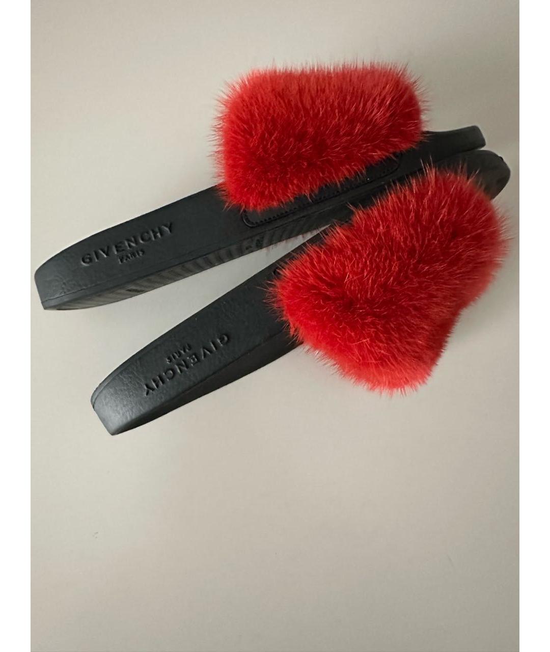 GIVENCHY Красные сабо, фото 3