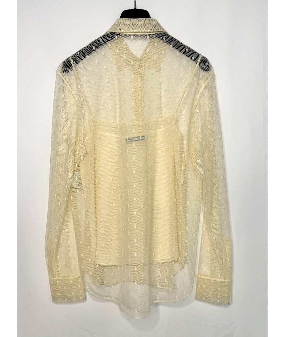 CHRISTIAN DIOR Бежевая полиамидовая блузы, фото 2