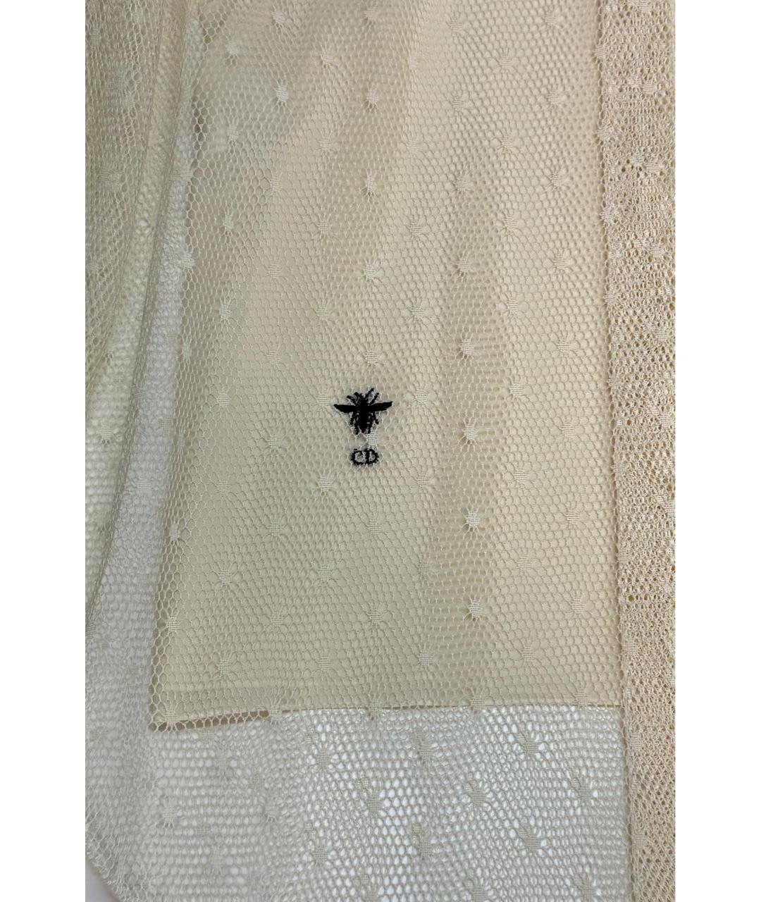 CHRISTIAN DIOR Бежевая полиамидовая блузы, фото 4