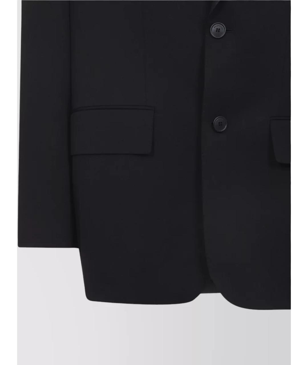 BALENCIAGA Черный шерстяной пиджак, фото 4