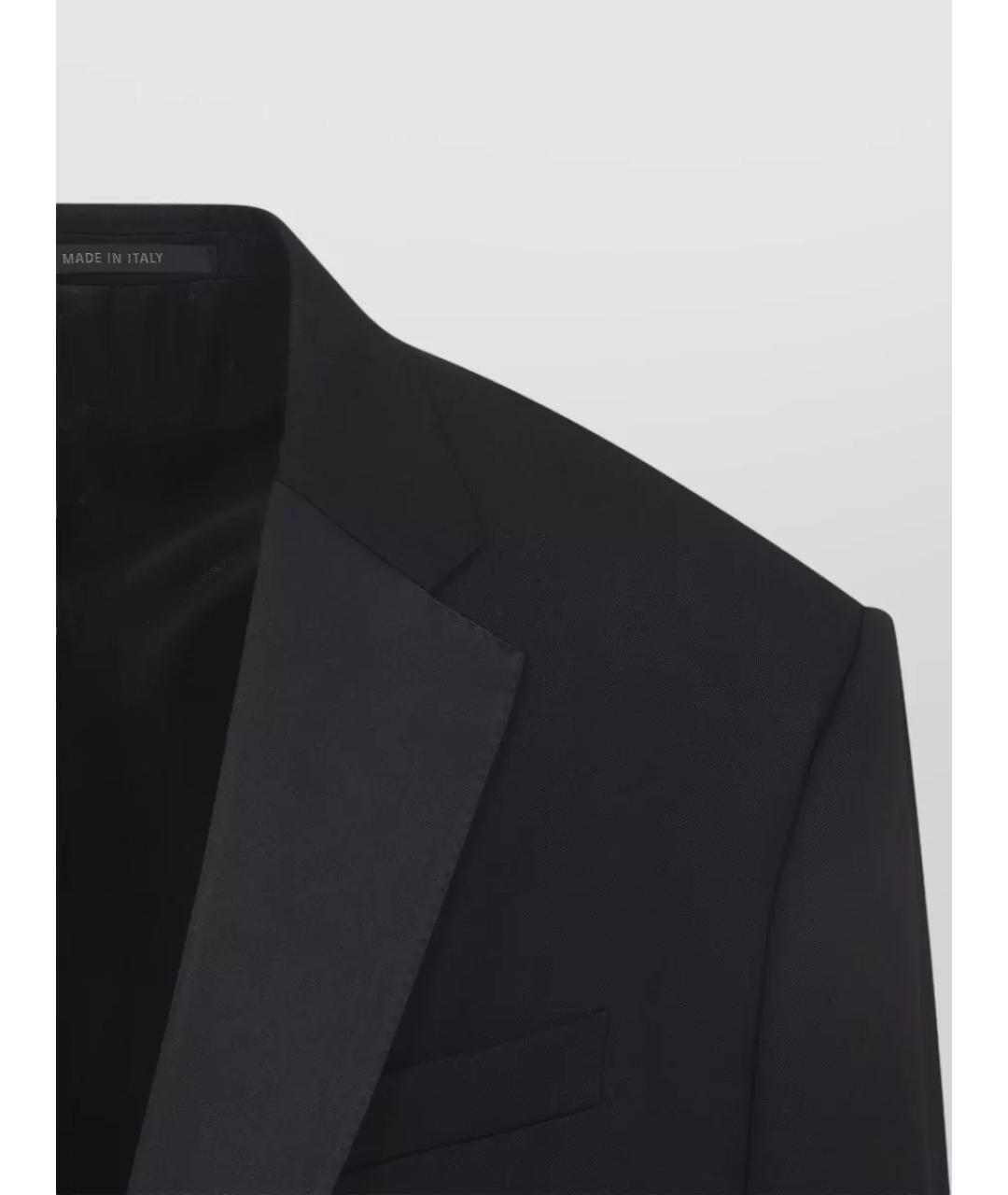 BALENCIAGA Черный шерстяной пиджак, фото 3