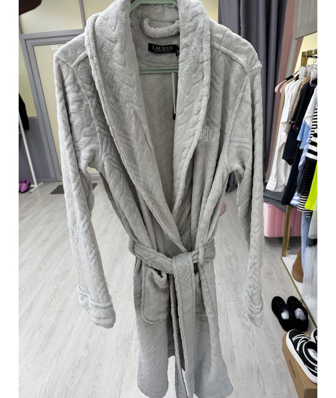 RALPH LAUREN Серый халаты, фото 8