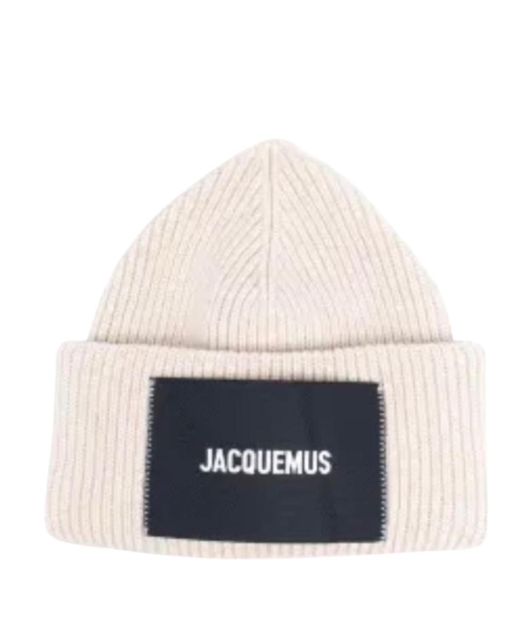 JACQUEMUS Бежевая шерстяная шапка, фото 1