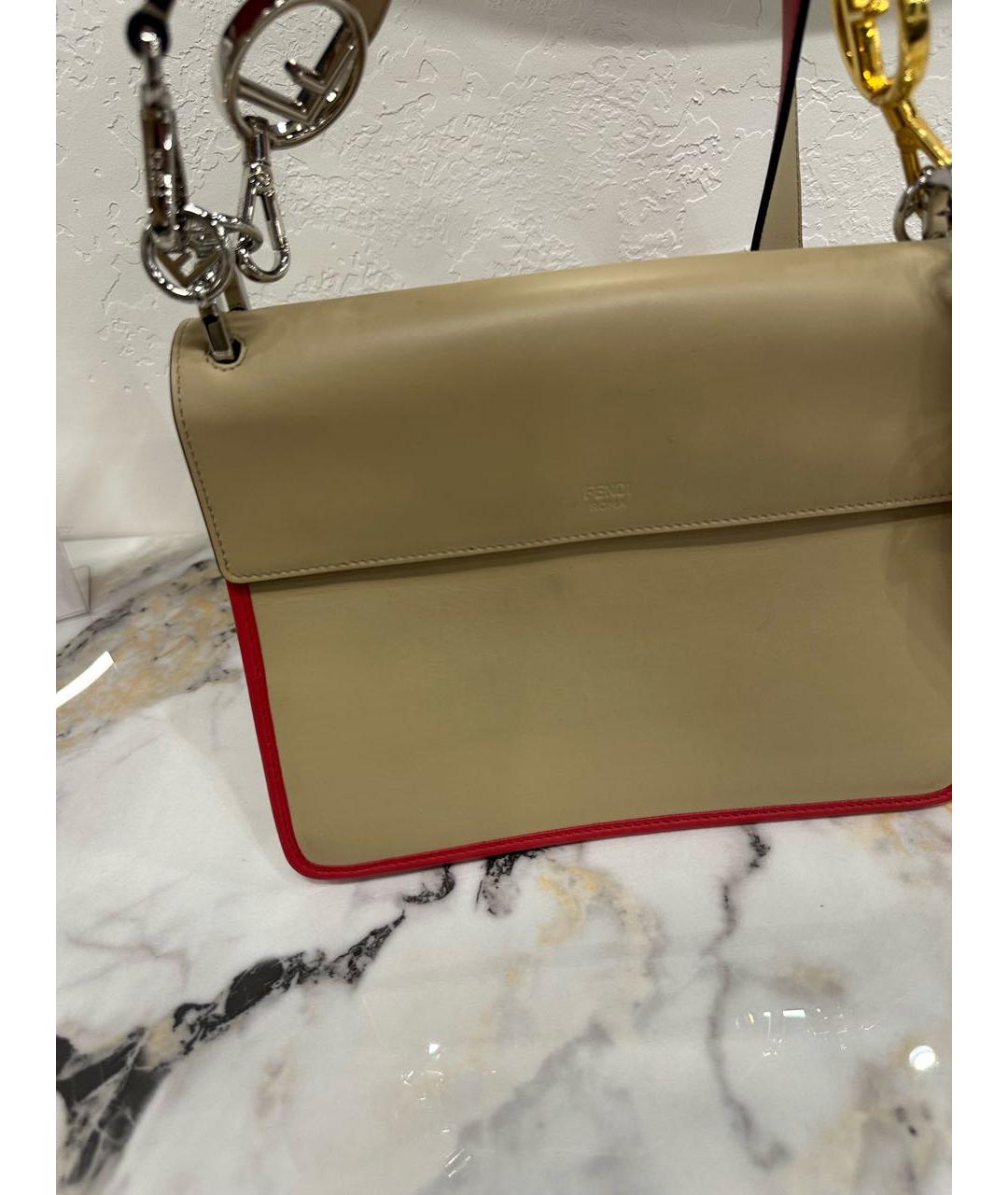 FENDI Мульти кожаная сумка с короткими ручками, фото 4