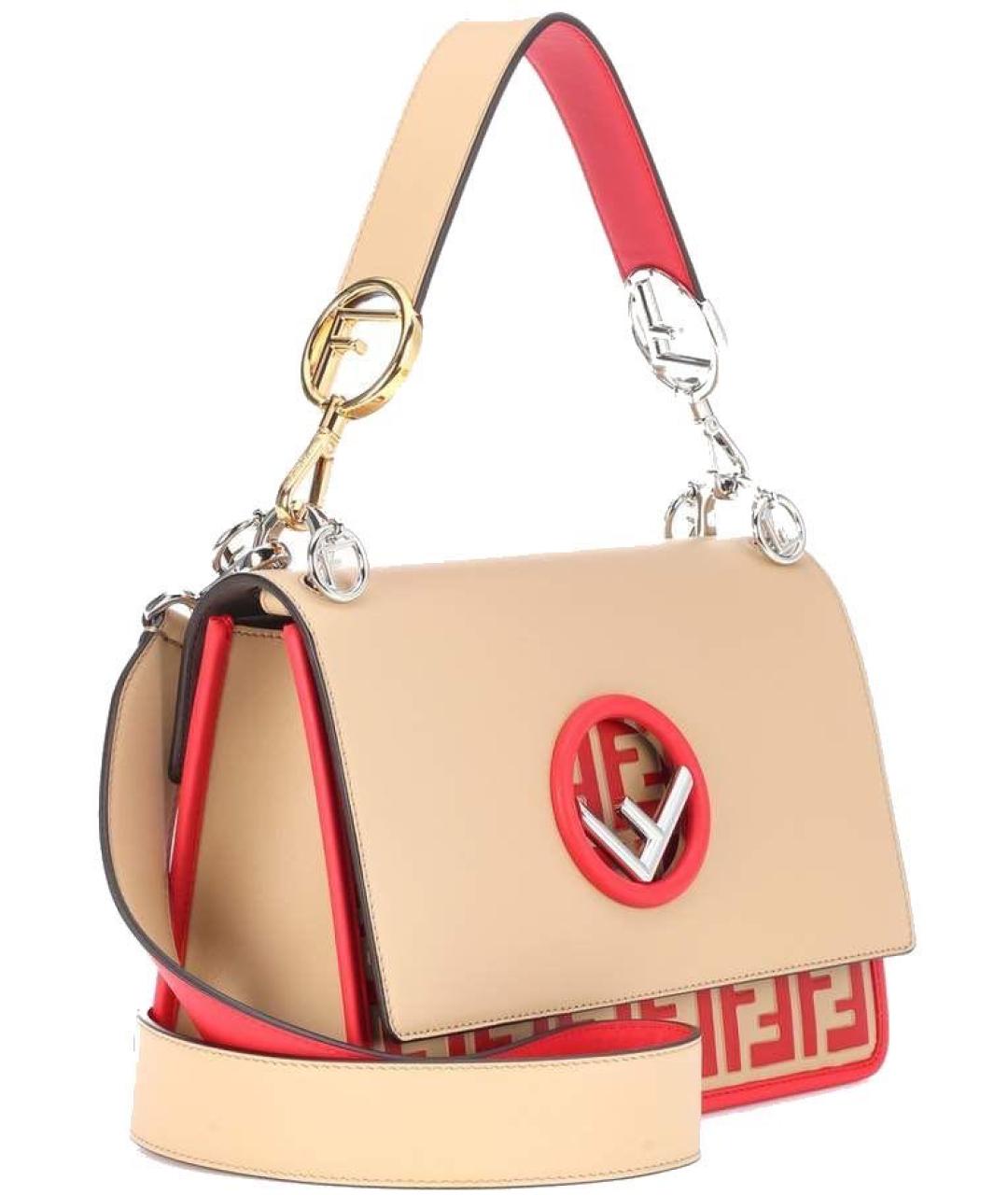 FENDI Мульти кожаная сумка с короткими ручками, фото 2