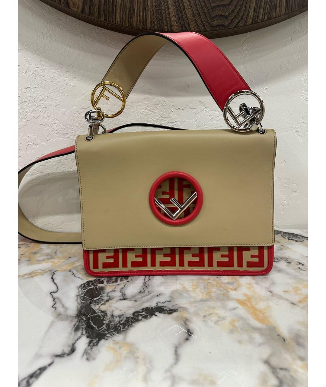 FENDI Мульти кожаная сумка с короткими ручками, фото 9