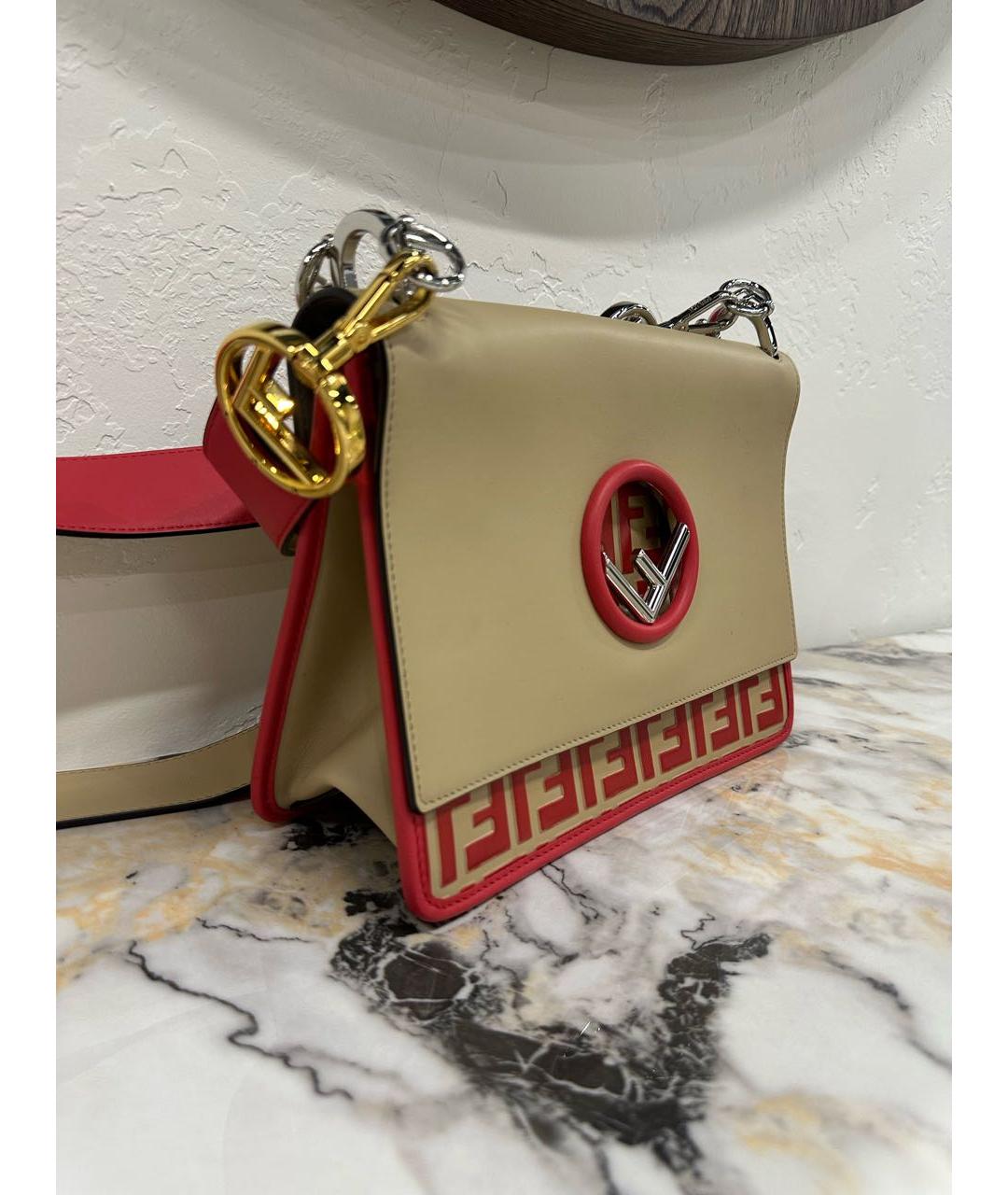 FENDI Мульти кожаная сумка с короткими ручками, фото 3