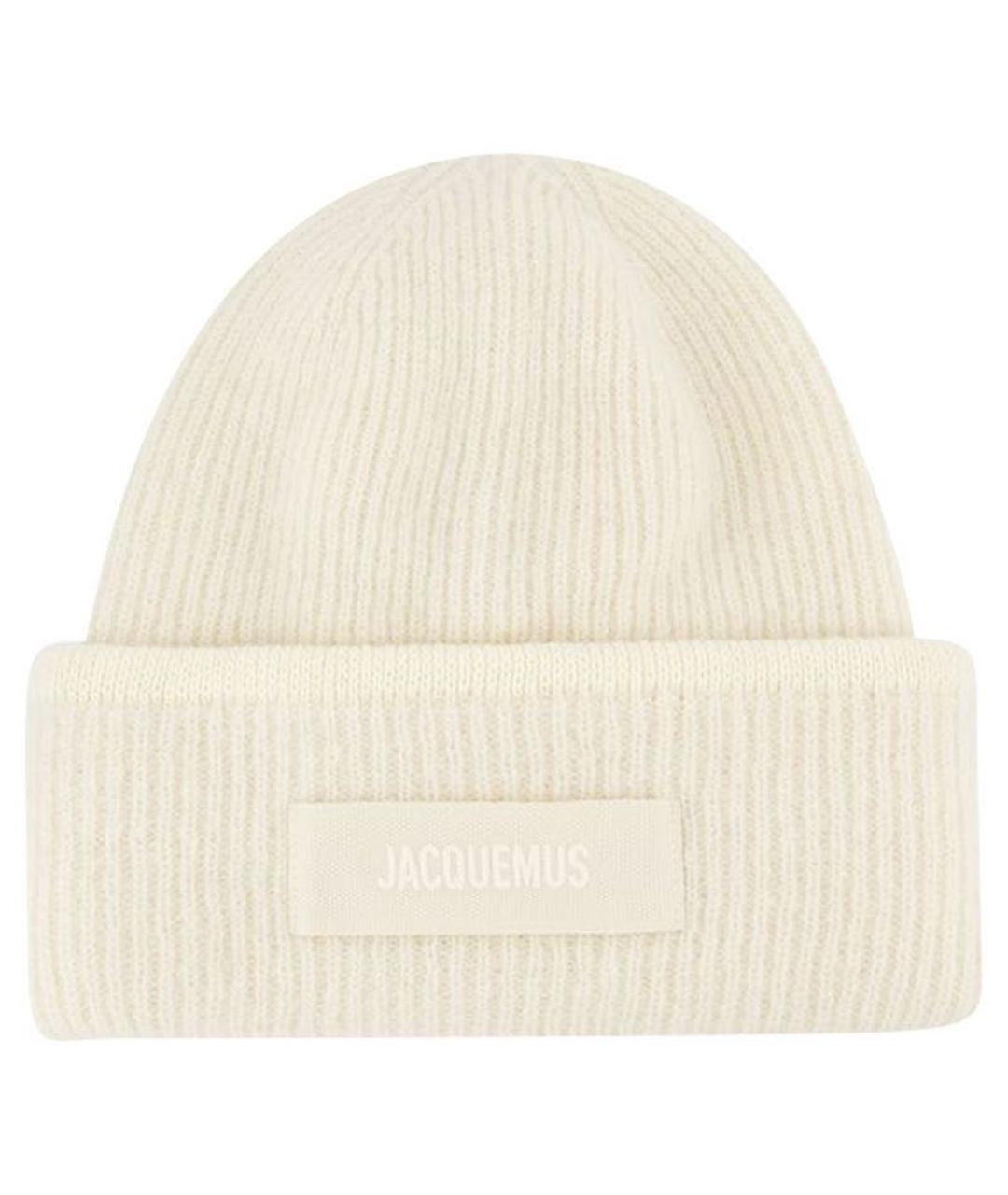 JACQUEMUS Белая шерстяная шапка, фото 1