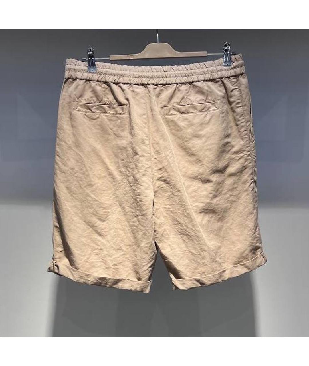 BRUNELLO CUCINELLI Бежевые льняные шорты, фото 2