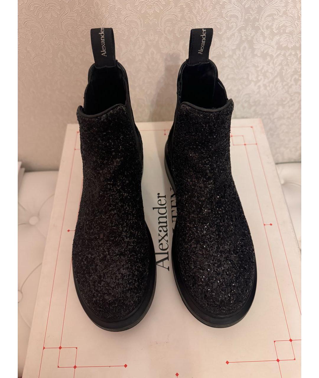 ALEXANDER MCQUEEN Черные ботинки, фото 4