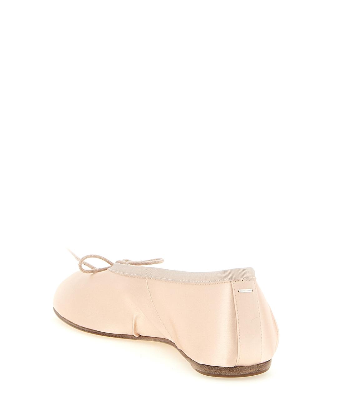 MAISON MARGIELA Розовые текстильные балетки, фото 3